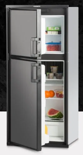 DM2672LB1 – DOMETIC Refrigerator, Dual Compartment 2 Door Refrigerator With Freezer Permanent Bolt-In Left Hand Hinge...